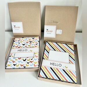 Two Boxes of Avie Designs Stationary Notecards Invites Postcards w/Envelopes
